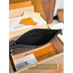 【M82079】モノグラム A 級全鋼 パーソナライズドカスタム Pochette To-Go｜Monogram Eclipse キャンバス｜ポータブルハンドポケット 30×21.5×1cm