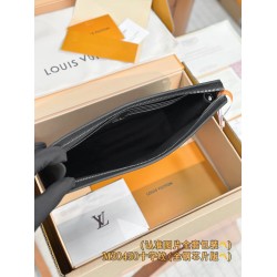 【M30450】クロスグレイン A 級全鋼 パーソナライズドカスタム Pochette Voyage｜深層染色 Taiga 皮革｜マルチ用途インナーバッグ 27×21×6cm