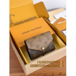 【M81557】イエローモノグラム A 級全鋼版 パーソナライズドカスタム VICTORINE ウォレット｜Monogram×Reverse キャンバス｜エンベロープ型マルチ収納 12×9.5×2.5cm