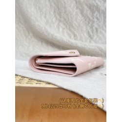 【M14229】シルクスクリーンピンク A 級全鋼 パーソナライズドカスタム Victorine ウォレット｜柔軟粒面 Monogram Empreinte 皮革｜ダブルトーンピンクエンボス 12×9.5×2.5cm