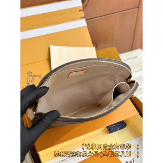 「M47353 モノグラム ラージ A 級全鋼 パーソナライズド カスタム化粧バッグ MM|高級感溢れるクラシックデザインと実用性兼ね備えたラグジュアリーアイテム」 24×17×6cm 「M47353 モノグラム ラージ A 級全鋼 パーソナライズド カスタム化粧バッグ MM|高級感溢れるクラシックデザインと実用性兼ね備えたラグジュアリーアイテム」 24×17×6cm