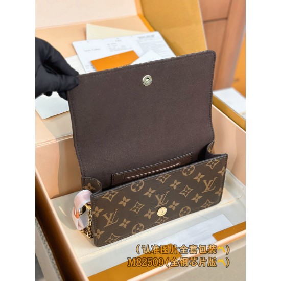 「M82509 A 級全鋼 パーソナライズドカスタム WALLET ON CHAIN LILY ハンドバッグ|シャープなデザインと多機能性のモダンアイテム」 10.2×3.5×20.7cm 「M82509 A 級全鋼 パーソナライズドカスタム WALLET ON CHAIN LILY ハンドバッグ|シャープなデザインと多機能性のモダンアイテム」 10.2×3.5×20.7cm
