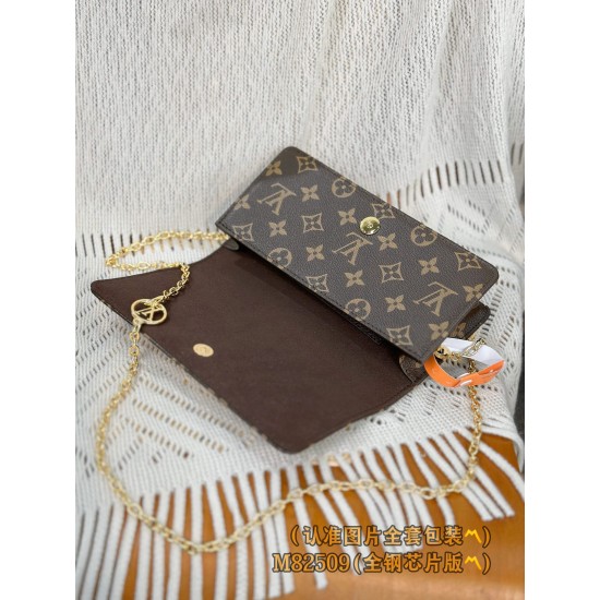 「M82509 A 級全鋼 パーソナライズドカスタム WALLET ON CHAIN LILY ハンドバッグ|シャープなデザインと多機能性のモダンアイテム」 10.2×3.5×20.7cm 「M82509 A 級全鋼 パーソナライズドカスタム WALLET ON CHAIN LILY ハンドバッグ|シャープなデザインと多機能性のモダンアイテム」 10.2×3.5×20.7cm
