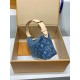 免税版 M82949G 全鋼製 Hills Pochette ポシェットバッグ|Monogram Denim キャンバス サンドウォッシュ仕上げ 18.5×11×6.5 cm 免税版 M82949G 全鋼製 Hills Pochette ポシェットバッグ|Monogram Denim キャンバス サンドウォッシュ仕上げ 18.5×11×6.5 cm