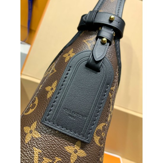 免税版 M12940G 全鋼製 The Drop スモールハンドバッグ｜Flower Hobo インスピレーション クラシック Monogram キャンバス 15×12×28cm