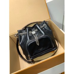 免税版 M14377G 全鋼製 LV Vibe シリーズ No Way ハンドバッグ｜モダンロックンロールスタイル 22.5×15.5×24cm