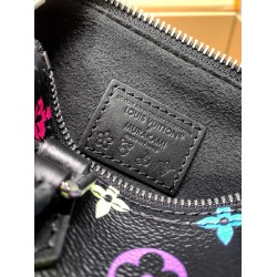免税版 M13406G 全鋼製 Louis Vuitton x 村上隆 Nano Speedy ハンドバッグ｜明るい色彩と精巧なフォルム 10×7.5×16cm
