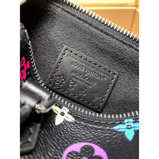 免税版 M13406G 全鋼製 Louis Vuitton x 村上隆 Nano Speedy ハンドバッグ|明るい色彩と精巧なフォルム 10×7.5×16cm 免税版 M13406G 全鋼製 Louis Vuitton x 村上隆 Nano Speedy ハンドバッグ|明るい色彩と精巧なフォルム 10×7.5×16cm