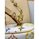 免税版 M13662G 全鋼製 Louis Vuitton x 村上隆 Vanity Pouch ハンドバッグ｜鮮やかな色彩でクラシックを再解釈 11.5×6.5×19cm
