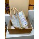 免税版 M13079G 全鋼製 Louis Vuitton x 村上隆 OnTheGo ミッドサイズハンドバッグ|カラフルな Monogram で遊び心溢れるデザイン 27×14×35cm 免税版 M13079G 全鋼製 Louis Vuitton x 村上隆 OnTheGo ミッドサイズハンドバッグ|カラフルな Monogram で遊び心溢れるデザイン 27×14×35cm