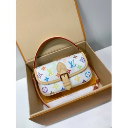 Louis Vuitton x 村上隆 コラボ Nano Diane ハンドバッグ｜カラフルな Monogram で個性的なファッションを演出 10.5×6×19cm