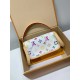 Louis Vuitton x 村上隆 コラボ Nano Diane ハンドバッグ|カラフルな Monogram で個性的なファッションを演出 10.5×6×19cm Louis Vuitton x 村上隆 コラボ Nano Diane ハンドバッグ|カラフルな Monogram で個性的なファッションを演出 10.5×6×19cm