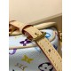 Louis Vuitton x 村上隆 コラボ Nano Diane ハンドバッグ|カラフルな Monogram で個性的なファッションを演出 10.5×6×19cm Louis Vuitton x 村上隆 コラボ Nano Diane ハンドバッグ|カラフルな Monogram で個性的なファッションを演出 10.5×6×19cm