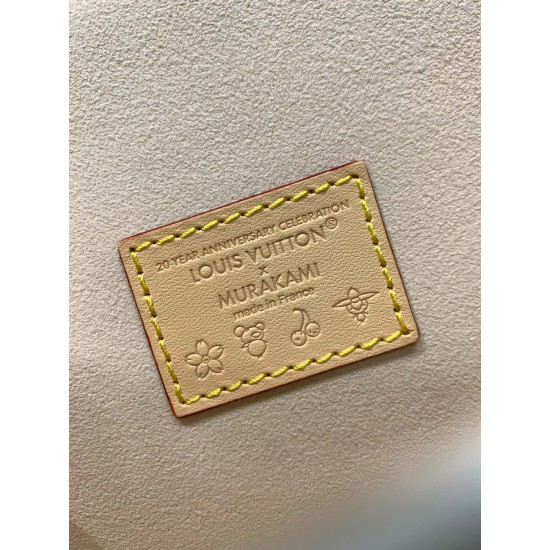 Louis Vuitton x 村上隆 コラボ Nano Diane ハンドバッグ|カラフルな Monogram で個性的なファッションを演出 10.5×6×19cm Louis Vuitton x 村上隆 コラボ Nano Diane ハンドバッグ|カラフルな Monogram で個性的なファッションを演出 10.5×6×19cm