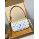 全鋼製 13404G Louis Vuitton x 村上隆 コラボ Pochette Accessoires ハンドバッグ｜カラフルな Monogram で個性的なファッションを体現 13×4×22cm
