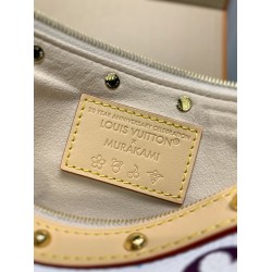 全鋼製 13404G Louis Vuitton x 村上隆 コラボ Pochette Accessoires ハンドバッグ｜カラフルな Monogram で個性的なファッションを体現 13×4×22cm
