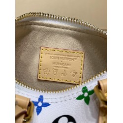 全鋼製 M13391G Louis Vuitton x 村上隆 Nano Speedy ハンドバッグ｜鮮やかな色彩と精巧なデザイン 10×7.5×16cm