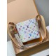 免税版 M13089G 全鋼製 Louis Vuitton x 村上隆 All In BB ハンドバッグ|遊び心のあるレインボーデザイン 18×12×16cm 免税版 M13089G 全鋼製 Louis Vuitton x 村上隆 All In BB ハンドバッグ|遊び心のあるレインボーデザイン 18×12×16cm