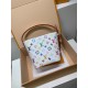 免税版 M13089G 全鋼製 Louis Vuitton x 村上隆 All In BB ハンドバッグ|遊び心のあるレインボーデザイン 18×12×16cm 免税版 M13089G 全鋼製 Louis Vuitton x 村上隆 All In BB ハンドバッグ|遊び心のあるレインボーデザイン 18×12×16cm