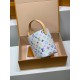 免税版 M13089G 全鋼製 Louis Vuitton x 村上隆 All In BB ハンドバッグ|遊び心のあるレインボーデザイン 18×12×16cm 免税版 M13089G 全鋼製 Louis Vuitton x 村上隆 All In BB ハンドバッグ|遊び心のあるレインボーデザイン 18×12×16cm