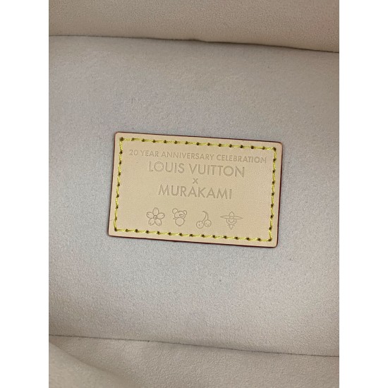 免税版 M13089G 全鋼製 Louis Vuitton x 村上隆 All In BB ハンドバッグ|遊び心のあるレインボーデザイン 18×12×16cm 免税版 M13089G 全鋼製 Louis Vuitton x 村上隆 All In BB ハンドバッグ|遊び心のあるレインボーデザイン 18×12×16cm