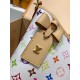 免税版 M13661G 全鋼製 Louis Vuitton x 村上隆 CarryAll スモールハンドバッグ|明るい色合い × エレガントなディテール 24×12×29cm 免税版 M13661G 全鋼製 Louis Vuitton x 村上隆 CarryAll スモールハンドバッグ|明るい色合い × エレガントなディテール 24×12×29cm