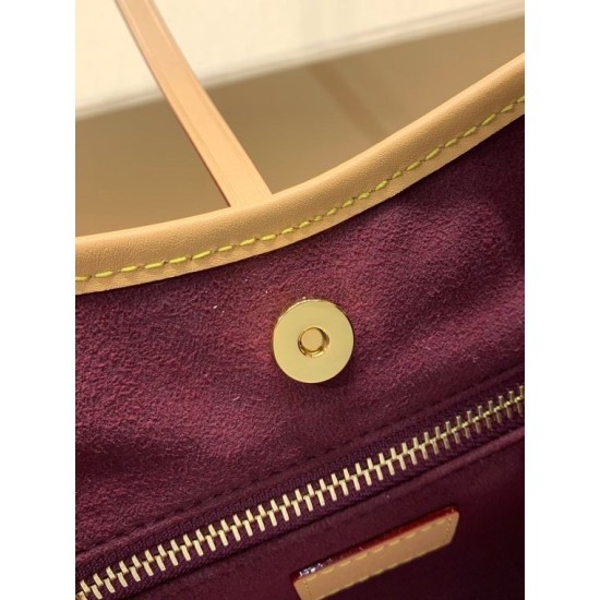 全鋼製 M13014G CarryAll BB ハンドバッグ｜Monogram キャンバス × 華やかなチェーンデコレーションのトレンド感 17×10×26cm