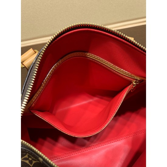 免税版 M11945G 全鋼製 Speedy Soft 30 Crafty ハンドバッグ｜旅の伴侶になる快適で遊び心のあるデザイン 21×17×30cm