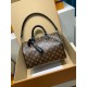 免税版 M12243G 全鋼製 Speedy Soft 30 Dark ハンドバッグ｜存在感抜群の旅のパートナー 21×17×30cm