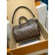 免税版 M12243G 全鋼製 Speedy Soft 30 Dark ハンドバッグ｜存在感抜群の旅のパートナー 21×17×30cm