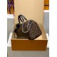 免税版 M12243G 全鋼製 Speedy Soft 30 Dark ハンドバッグ｜存在感抜群の旅のパートナー 21×17×30cm