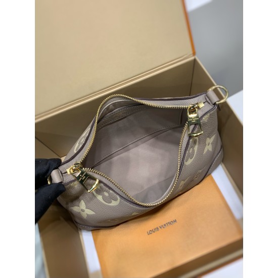 免税版 M13224G 全鋼製 今季の Boulog ハンドバッグ｜Monogram Embossed レザーで奏でる使いやすさと高級感 29×9.5×16cm