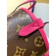 今季の Neverfull Bandoulière Inside Out BB ハンドバッグ｜デュアルフェイスで奏でるクラシックの革新 24×14×9cm