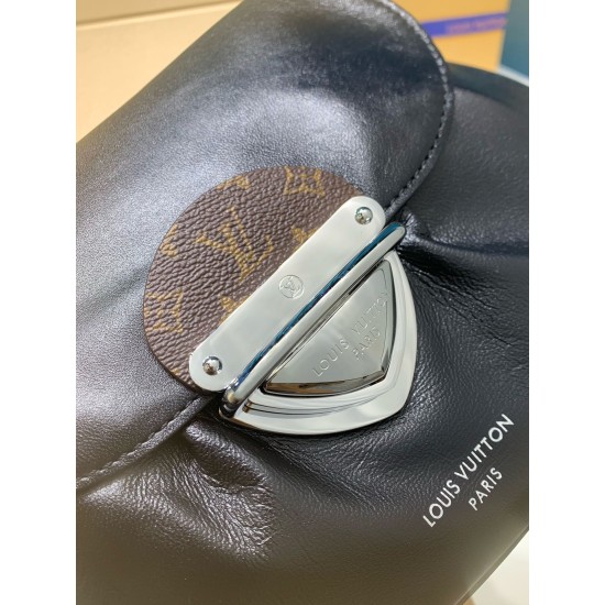 免税版 M12192G 全鋼製 Sunset Vibe ハンドバッグ|光沢羊革と Monogram で彩るレトロな雰囲気 18×3×27cm 免税版 M12192G 全鋼製 Sunset Vibe ハンドバッグ|光沢羊革と Monogram で彩るレトロな雰囲気 18×3×27cm