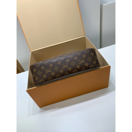 全鋼製 M12098G Slouchy ミディアムハンドバッグ|Monogram キャンバス × 職人技メタルパーツ、大容量で通勤・週末外出に最適 22×9×33cm 全鋼製 M12098G Slouchy ミディアムハンドバッグ|Monogram キャンバス × 職人技メタルパーツ、大容量で通勤・週末外出に最適 22×9×33cm