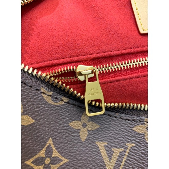 全鋼製 M12098G Slouchy ミディアムハンドバッグ|Monogram キャンバス × 職人技メタルパーツ、大容量で通勤・週末外出に最適 22×9×33cm 全鋼製 M12098G Slouchy ミディアムハンドバッグ|Monogram キャンバス × 職人技メタルパーツ、大容量で通勤・週末外出に最適 22×9×33cm