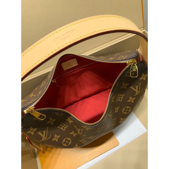全鋼製 M12098G Slouchy ミディアムハンドバッグ|Monogram キャンバス × 職人技メタルパーツ、大容量で通勤・週末外出に最適 22×9×33cm 全鋼製 M12098G Slouchy ミディアムハンドバッグ|Monogram キャンバス × 職人技メタルパーツ、大容量で通勤・週末外出に最適 22×9×33cm
