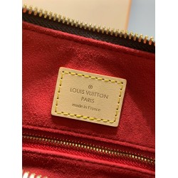 全鋼製 M12098G Slouchy ミディアムハンドバッグ｜Monogram キャンバス × 職人技メタルパーツ、大容量で通勤・週末外出に最適 22×9×33cm