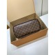 全鋼製 M12062G Neverfull Inside Out ミディアムハンドバッグ｜ダブルフェイスデザイン × 着脱式ポケット、多用途で使い勝手抜群 28×14×31cm