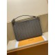 全鋼製 M12062G Neverfull Inside Out ミディアムハンドバッグ｜ダブルフェイスデザイン × 着脱式ポケット、多用途で使い勝手抜群 28×14×31cm