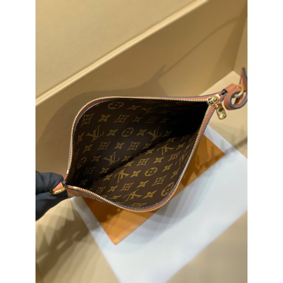 全鋼製 M12061G Neverfull Inside Out ミディアムハンドバッグ｜ダブルフェイスデザイン × 着脱式ポケット、多機能でスタイリッシュ​ 28×14×31cm