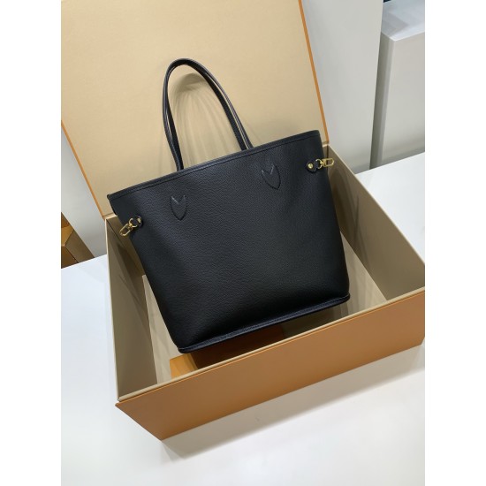 免税価格！M11946G 全鋼製 Neverfull Inside Out ミディアムハンドバッグ｜ダブルフェイス × 着脱ポケット、多用途で魅力的​ 28×14×31cm