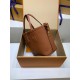 免税特典！M12209 棕 G 全鋼製 Neverfull Bandoulière Inside Out BB ハンドバッグ｜ダブルフェイス × 着脱ポーチ × 斜め背負い、洗練された細部で魅力満点 14×9×24cm