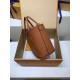 免税特典！M12209 棕 G 全鋼製 Neverfull Bandoulière Inside Out BB ハンドバッグ｜ダブルフェイス × 着脱ポーチ × 斜め背負い、洗練された細部で魅力満点 14×9×24cm