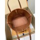 免税特典！M12209 棕 G 全鋼製 Neverfull Bandoulière Inside Out BB ハンドバッグ｜ダブルフェイス × 着脱ポーチ × 斜め背負い、洗練された細部で魅力満点 14×9×24cm