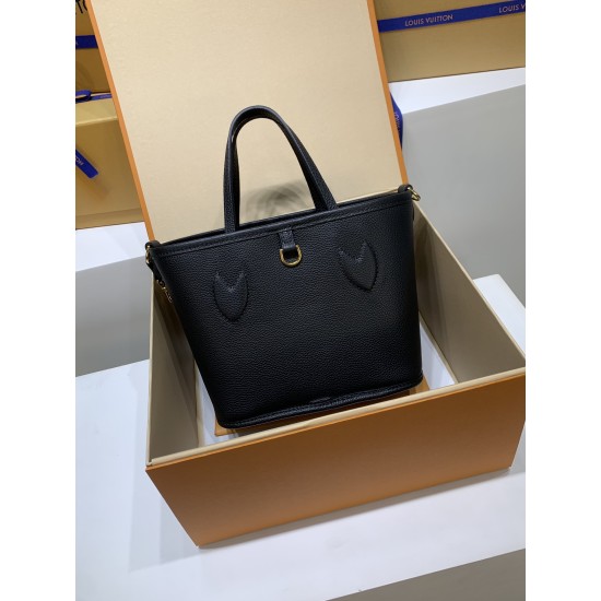 全鋼 M12099G Neverfull Bandoulière Inside Out BB ハンドバッグ｜両面仕様 × 着脱ポーチ × 斜め掛け、精緻なディテールで魅力満載 14 x 9 x 24 cm