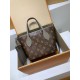 全鋼 M12109G Neverfull Bandoulière Inside Out BB ハンドバッグ｜両面仕様 × 着脱ポーチ × 斜め掛け、メタルアクセントで洗練感満載​ 14 x 9 x 24 cm
