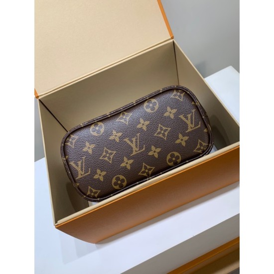 全鋼 M12109G Neverfull Bandoulière Inside Out BB ハンドバッグ｜両面仕様 × 着脱ポーチ × 斜め掛け、メタルアクセントで洗練感満載​ 14 x 9 x 24 cm