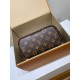 全鋼 M12109G Neverfull Bandoulière Inside Out BB ハンドバッグ｜両面仕様 × 着脱ポーチ × 斜め掛け、メタルアクセントで洗練感満載​ 14 x 9 x 24 cm