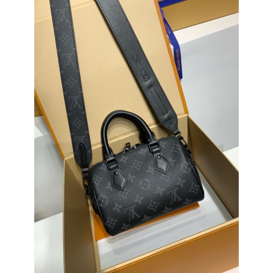 免税特典！M24474G 全鋼 LV 新モデル Speedy 18Cm｜七夕カスタマイズ × 黒地モノグラムセット、専属のバッグを創り上げよう Speedy 18Cm